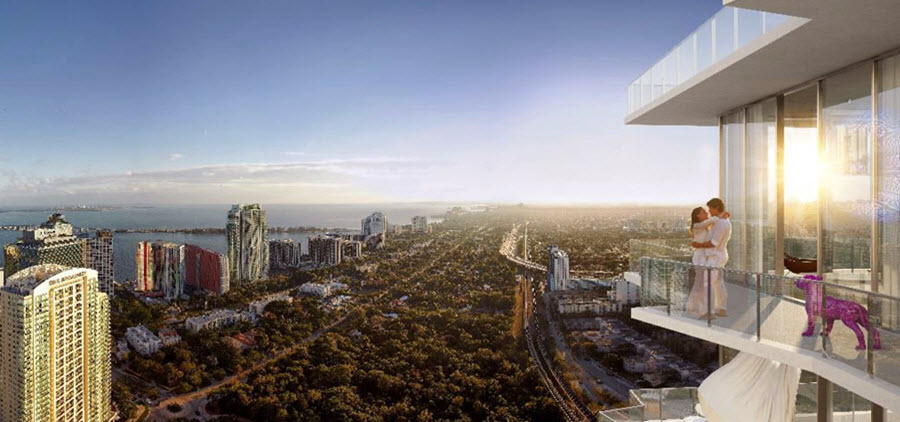 SLS BRICKELL RESIDENCE BALCONY